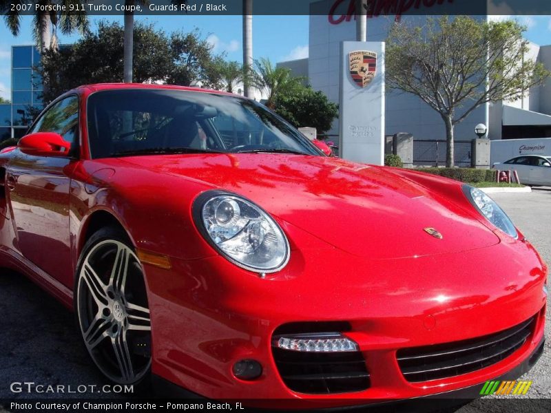 Guards Red / Black 2007 Porsche 911 Turbo Coupe