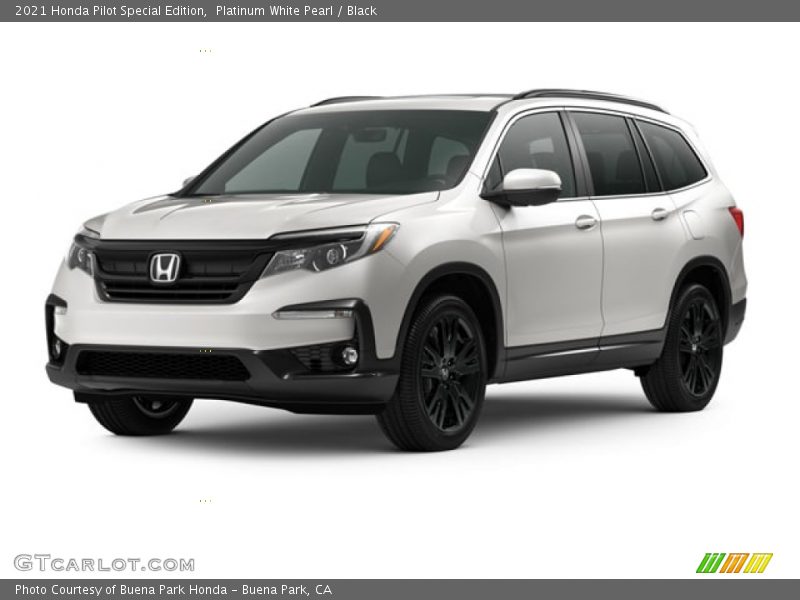 Platinum White Pearl / Black 2021 Honda Pilot Special Edition