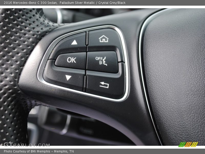 Palladium Silver Metallic / Crystal Grey/Black 2016 Mercedes-Benz C 300 Sedan