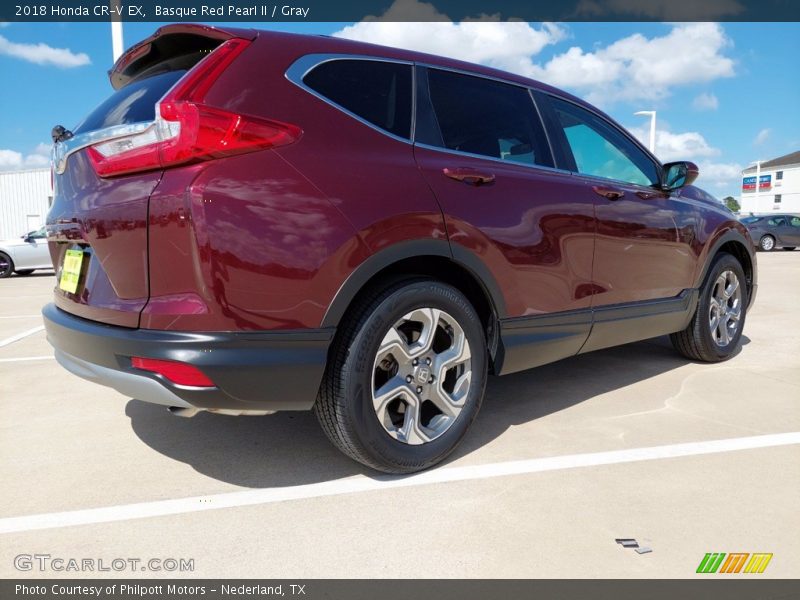 Basque Red Pearl II / Gray 2018 Honda CR-V EX