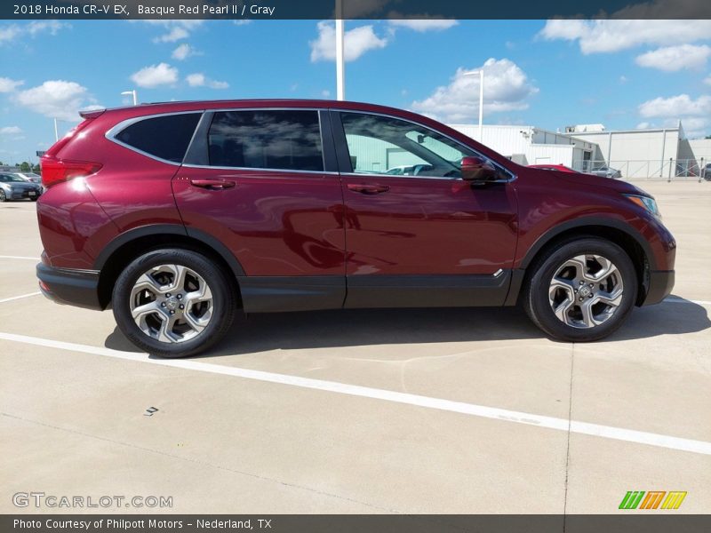 Basque Red Pearl II / Gray 2018 Honda CR-V EX
