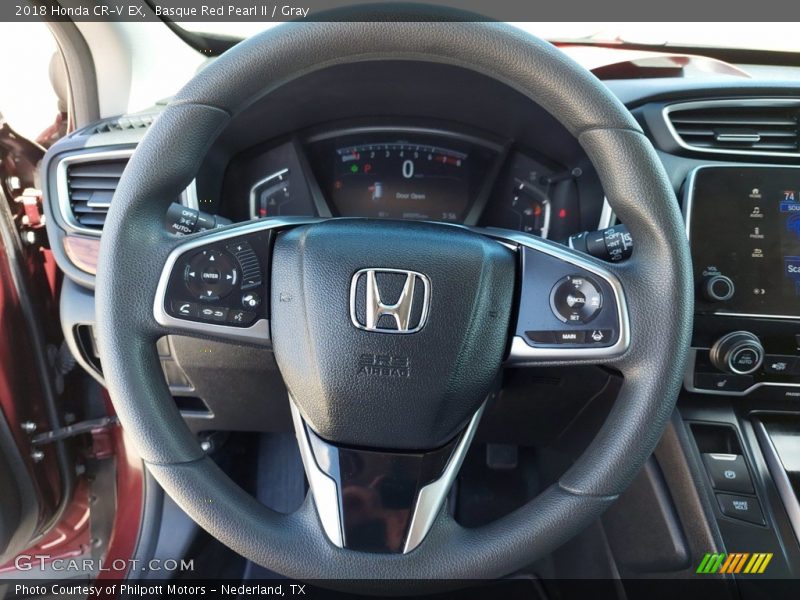 Basque Red Pearl II / Gray 2018 Honda CR-V EX