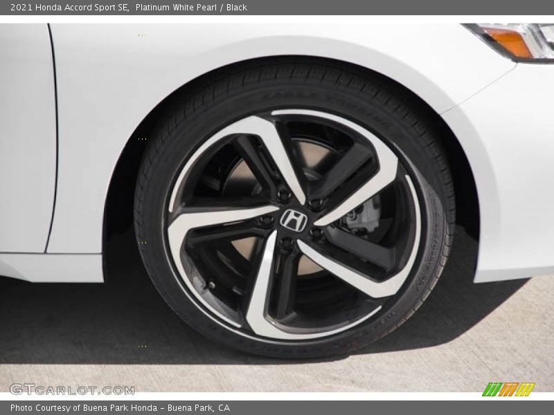 Platinum White Pearl / Black 2021 Honda Accord Sport SE