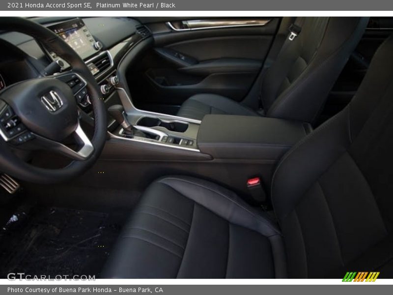 Platinum White Pearl / Black 2021 Honda Accord Sport SE