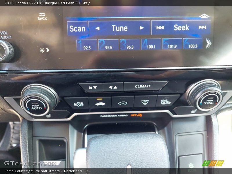 Basque Red Pearl II / Gray 2018 Honda CR-V EX