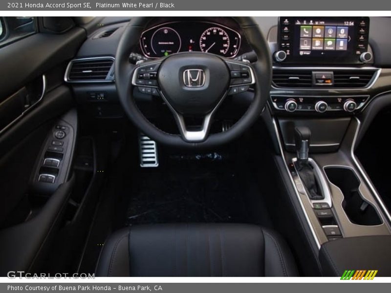 Platinum White Pearl / Black 2021 Honda Accord Sport SE