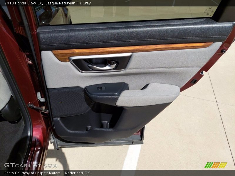 Basque Red Pearl II / Gray 2018 Honda CR-V EX