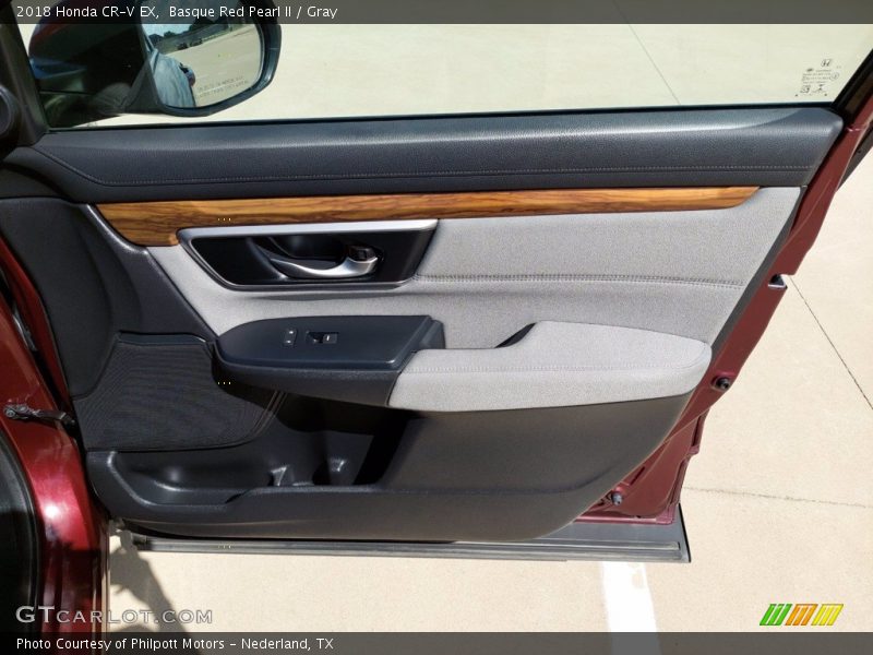 Basque Red Pearl II / Gray 2018 Honda CR-V EX