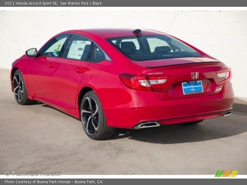 San Marino Red / Black 2021 Honda Accord Sport SE