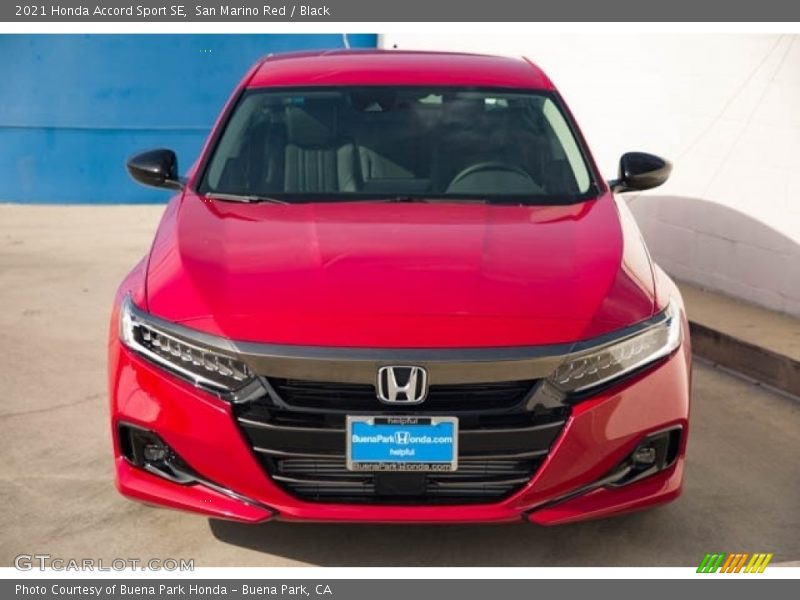 San Marino Red / Black 2021 Honda Accord Sport SE