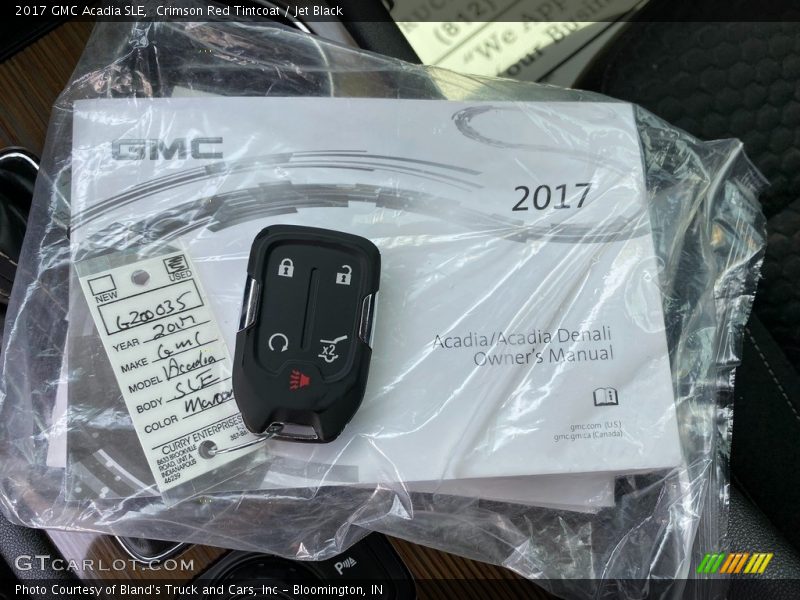 Crimson Red Tintcoat / Jet Black 2017 GMC Acadia SLE