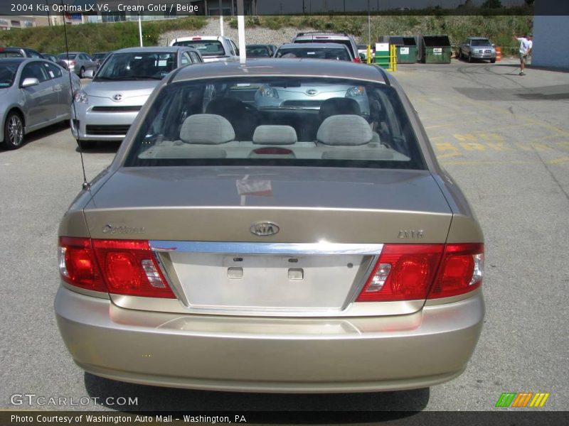 Cream Gold / Beige 2004 Kia Optima LX V6