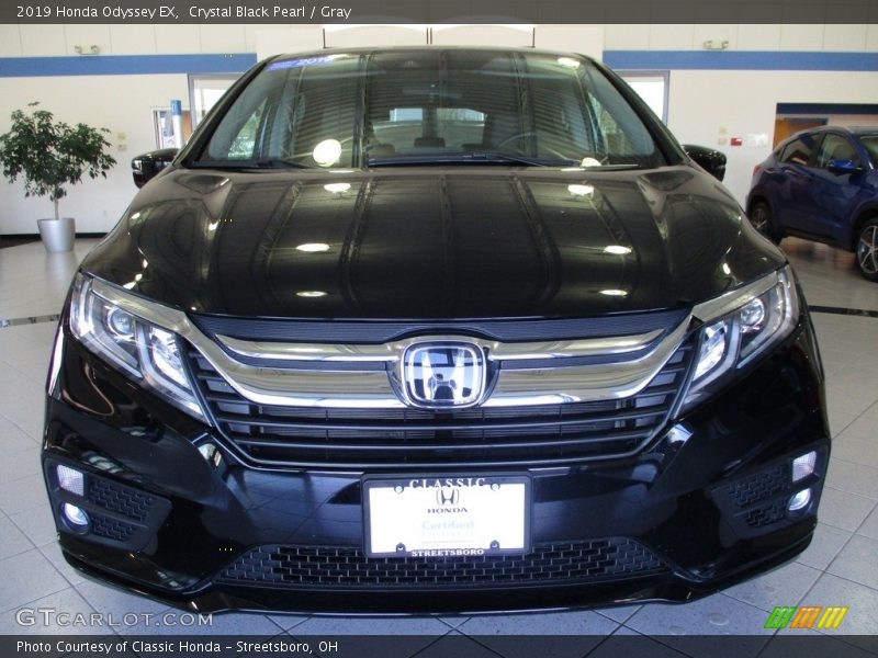 Crystal Black Pearl / Gray 2019 Honda Odyssey EX