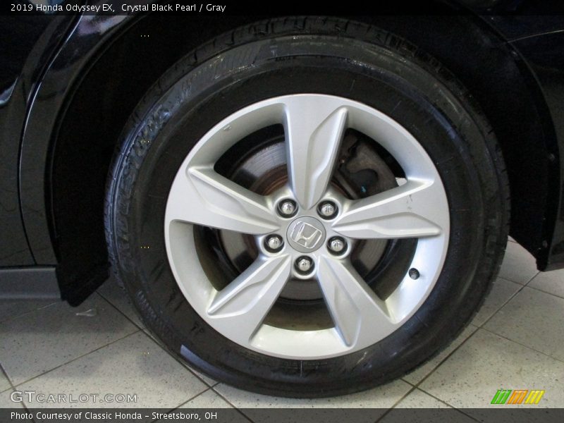 Crystal Black Pearl / Gray 2019 Honda Odyssey EX