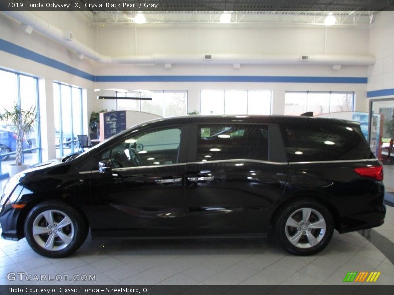 Crystal Black Pearl / Gray 2019 Honda Odyssey EX