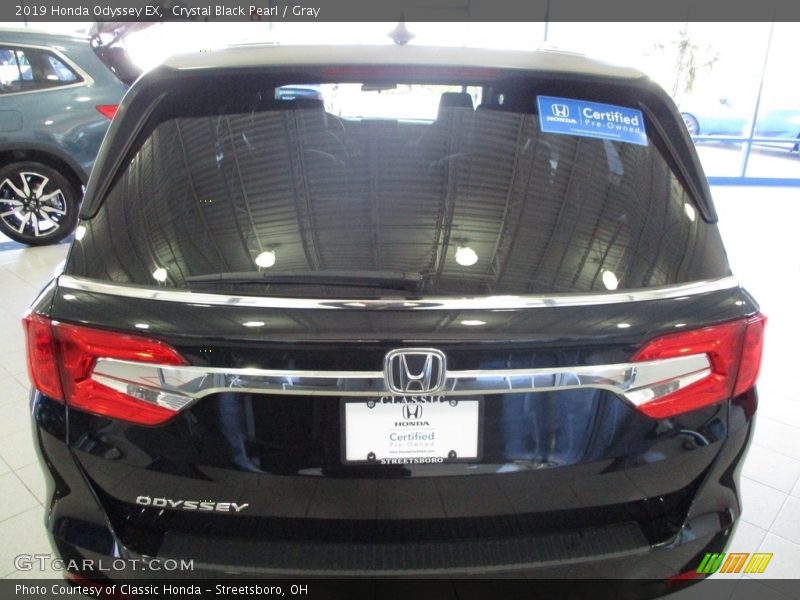 Crystal Black Pearl / Gray 2019 Honda Odyssey EX