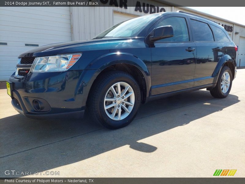 Fathom Blue Pearl / Black 2014 Dodge Journey SXT