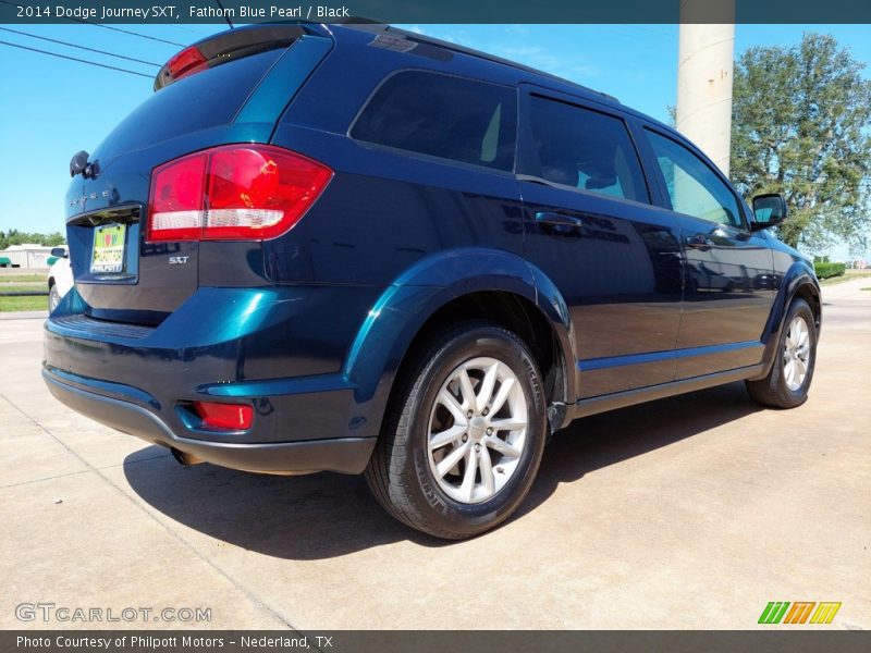 Fathom Blue Pearl / Black 2014 Dodge Journey SXT