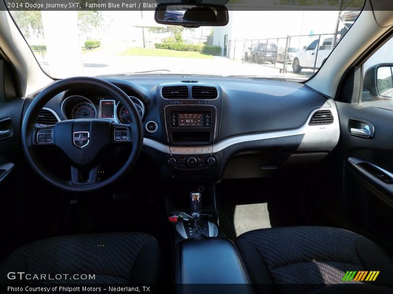 Fathom Blue Pearl / Black 2014 Dodge Journey SXT