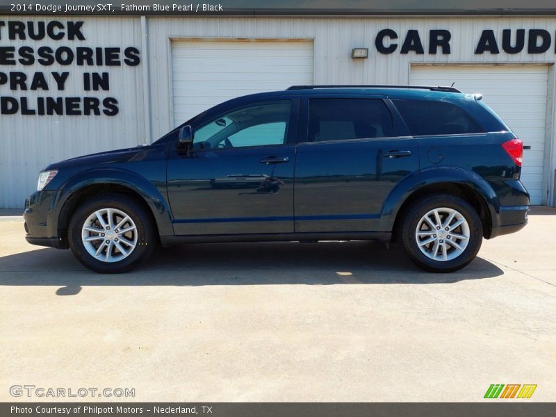 Fathom Blue Pearl / Black 2014 Dodge Journey SXT
