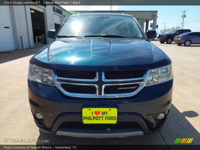 Fathom Blue Pearl / Black 2014 Dodge Journey SXT
