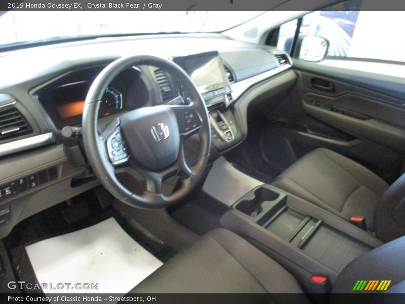 Crystal Black Pearl / Gray 2019 Honda Odyssey EX