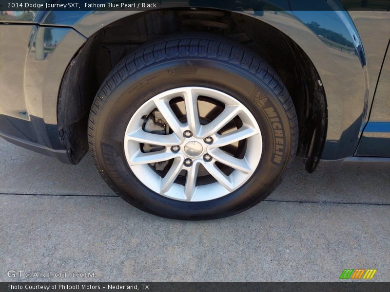 Fathom Blue Pearl / Black 2014 Dodge Journey SXT