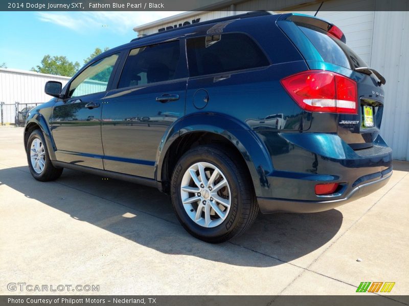 Fathom Blue Pearl / Black 2014 Dodge Journey SXT