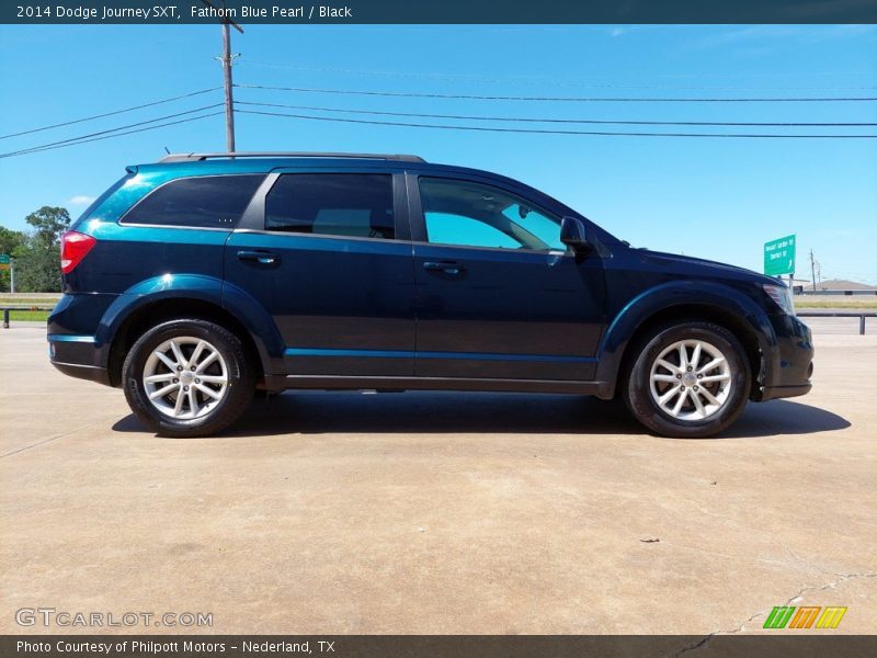 Fathom Blue Pearl / Black 2014 Dodge Journey SXT