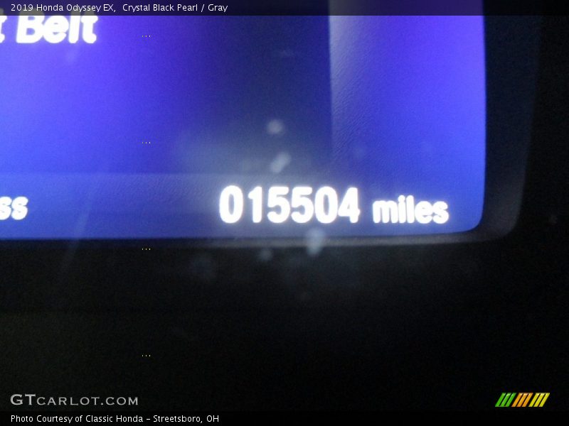 Crystal Black Pearl / Gray 2019 Honda Odyssey EX