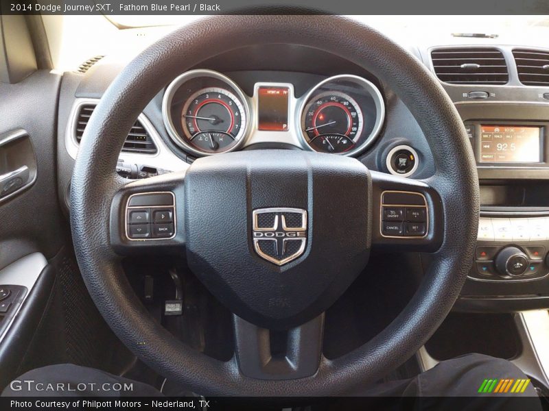 Fathom Blue Pearl / Black 2014 Dodge Journey SXT
