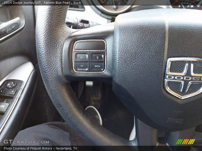 Fathom Blue Pearl / Black 2014 Dodge Journey SXT