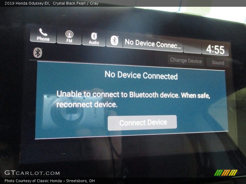 Crystal Black Pearl / Gray 2019 Honda Odyssey EX