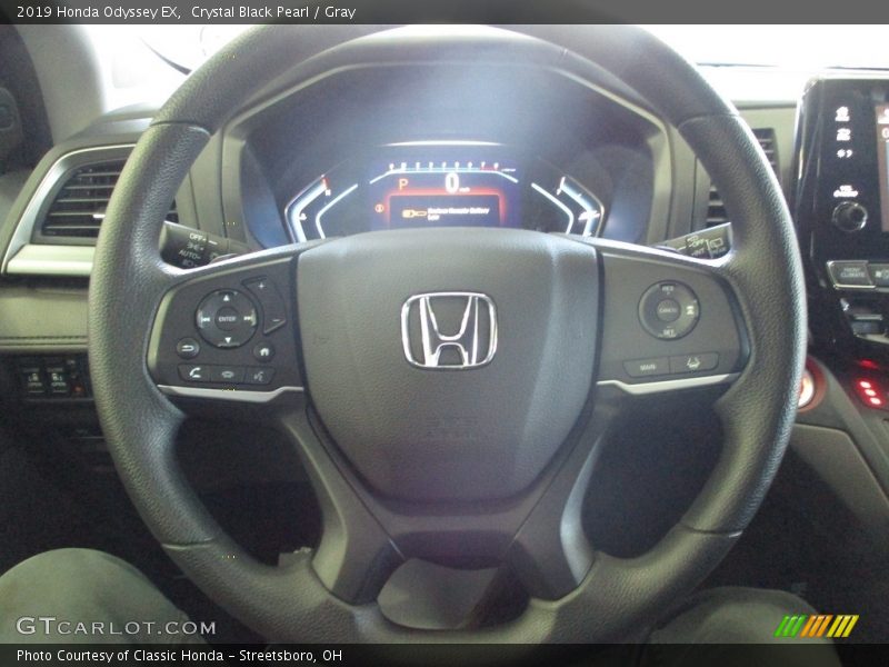 Crystal Black Pearl / Gray 2019 Honda Odyssey EX