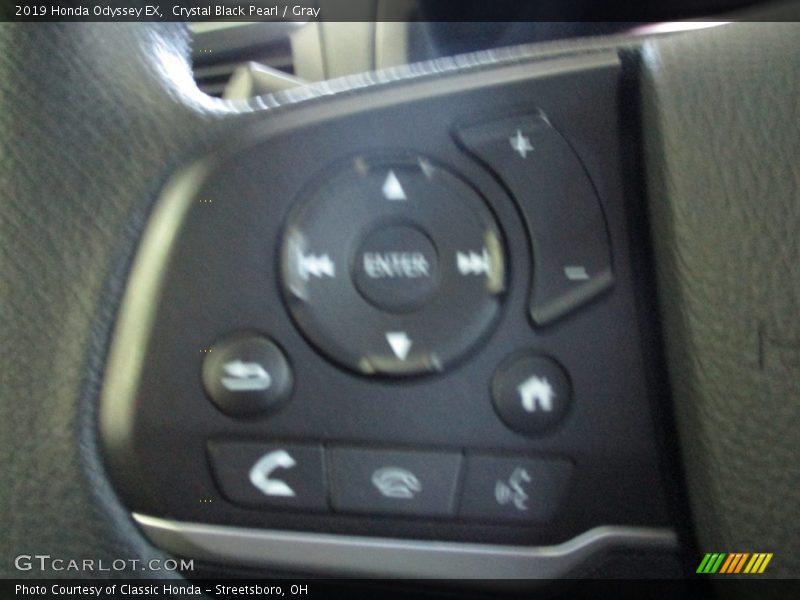 Crystal Black Pearl / Gray 2019 Honda Odyssey EX