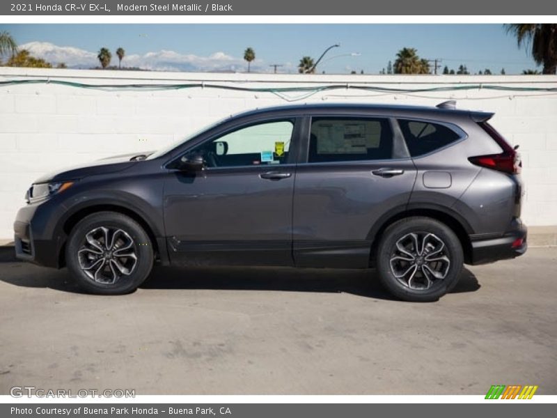 Modern Steel Metallic / Black 2021 Honda CR-V EX-L