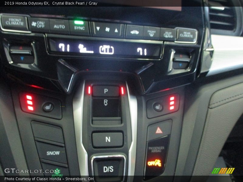Crystal Black Pearl / Gray 2019 Honda Odyssey EX