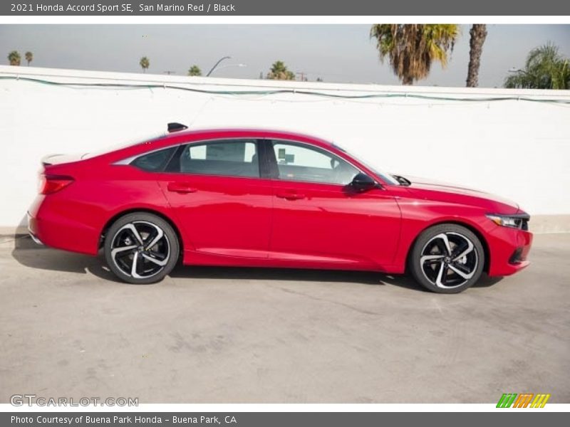 San Marino Red / Black 2021 Honda Accord Sport SE