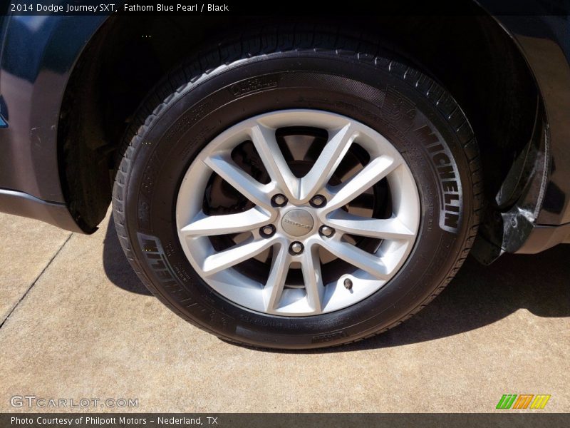 Fathom Blue Pearl / Black 2014 Dodge Journey SXT