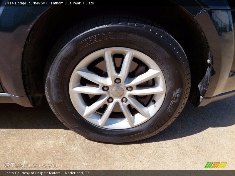 Fathom Blue Pearl / Black 2014 Dodge Journey SXT