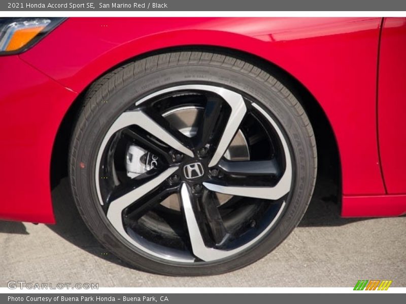 San Marino Red / Black 2021 Honda Accord Sport SE