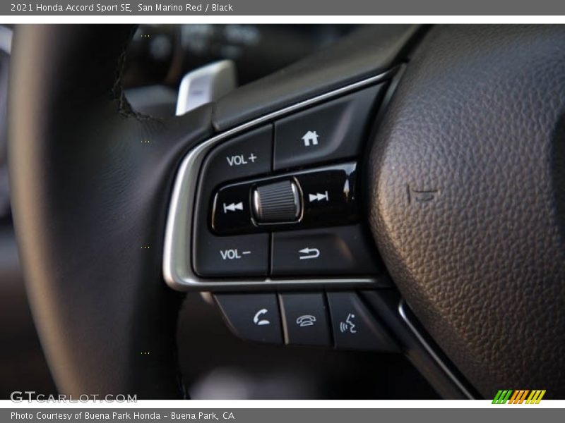 San Marino Red / Black 2021 Honda Accord Sport SE