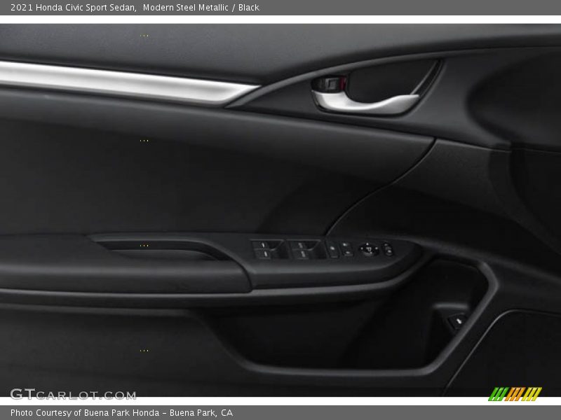 Modern Steel Metallic / Black 2021 Honda Civic Sport Sedan