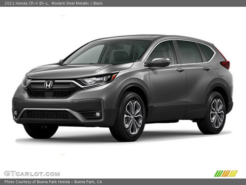 Modern Steel Metallic / Black 2021 Honda CR-V EX-L