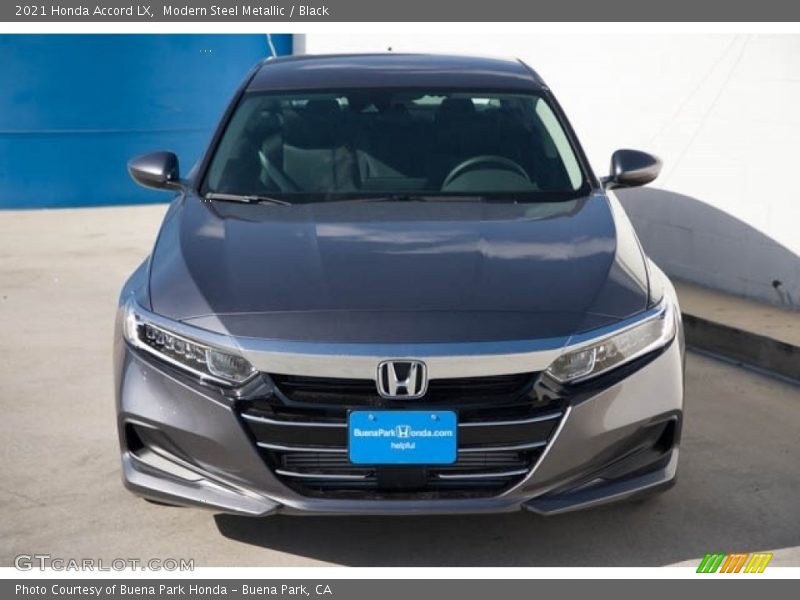 Modern Steel Metallic / Black 2021 Honda Accord LX