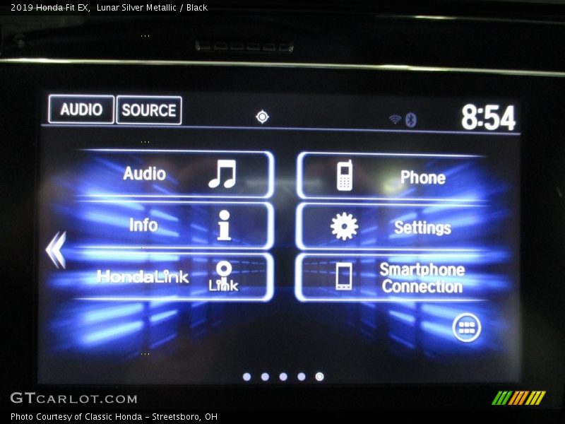 Lunar Silver Metallic / Black 2019 Honda Fit EX