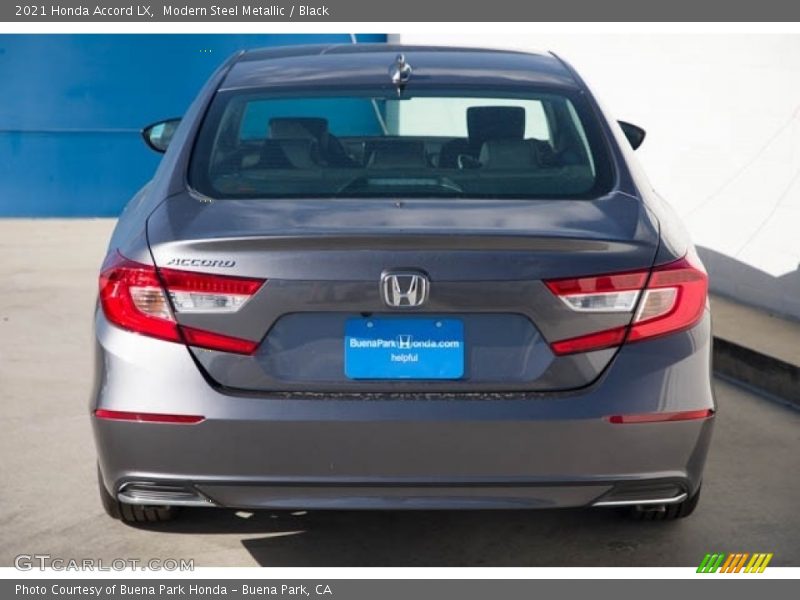 Modern Steel Metallic / Black 2021 Honda Accord LX