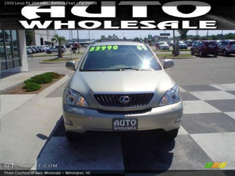 Bamboo Pearl / Parchment 2009 Lexus RX 350 AWD
