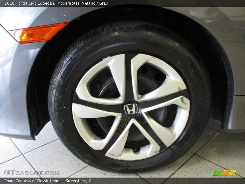 Modern Steel Metallic / Gray 2018 Honda Civic LX Sedan
