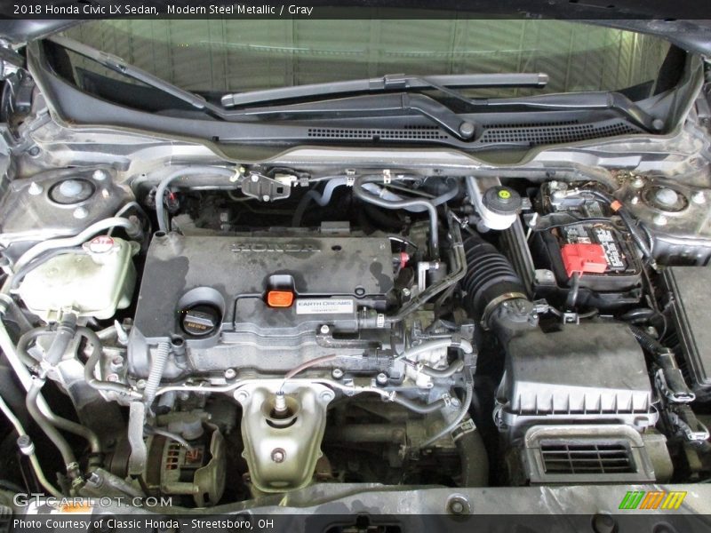 Modern Steel Metallic / Gray 2018 Honda Civic LX Sedan